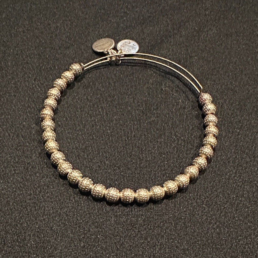 Alex and Ani Silver Beaded Bracelet